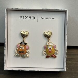 BaubleBar Pixar Heart Earrings - Gold, Pink, Yellow